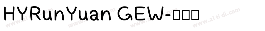HYRunYuan GEW字体转换